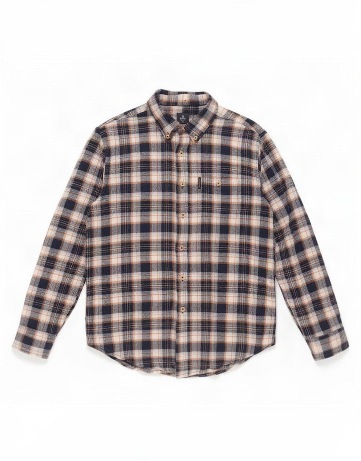 Ben Sherman herre flannelskjorte stor blå ternet