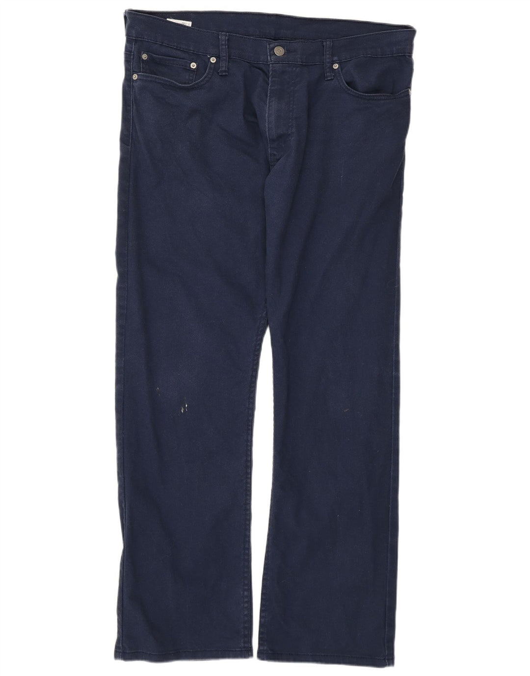 LEVI'S Herre 514 Straight Jeans W36 L30 Marineblå Bomuld
