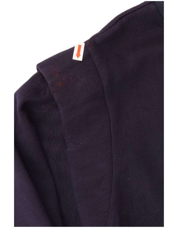 TED BAKER Oversized sweatshirttrøje til kvinder størrelse 1 XS Marineblå viskose