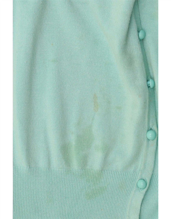 Marks & Spencer Dame Cardigan Sweater UK 14 Stor turkis