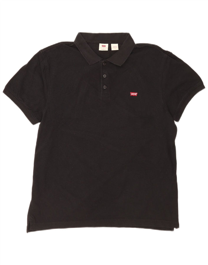 Levi's Herre Standard Fit Polo Shirt Stor sort bomuld