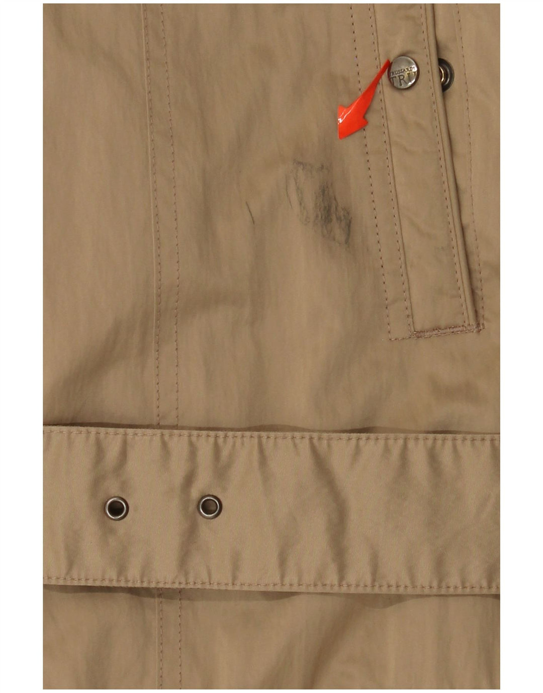 TRUSSARDI Womens Padded Coat IT 50 XL Khaki Polyester
