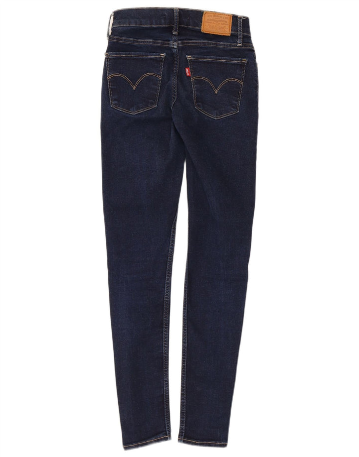 Levi's Dame 710 Super Skinny Jeans W25 L28 Marineblå Bomuld