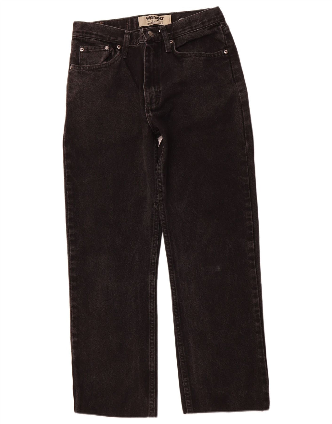 WRANGLER Straight jeans til mænd W29 L27 sort bomuld