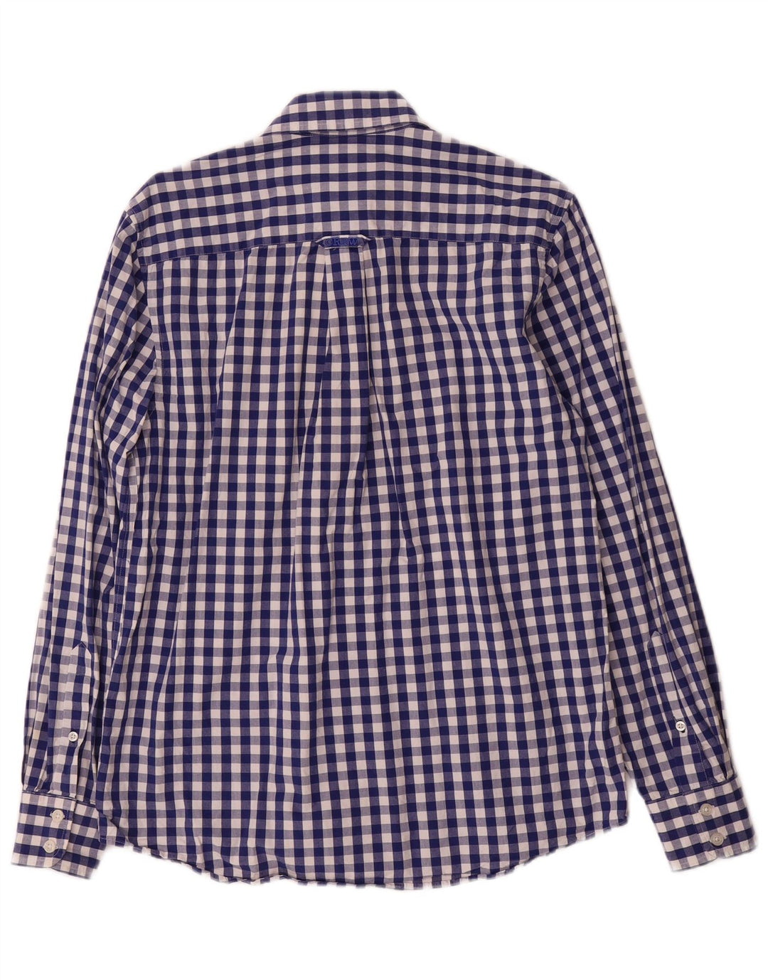 Crew Clothing Herreskjorte Lille blå Gingham Bomuld
