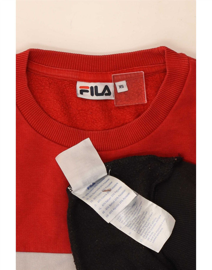 Fila Herre grafisk sweatshirt Jumper XS Flerfarvet Colourblock Bomuld
