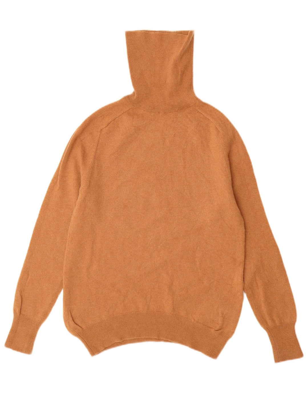 ZARA Dame Rullehalstrøje UK 12 Medium Brun Uld