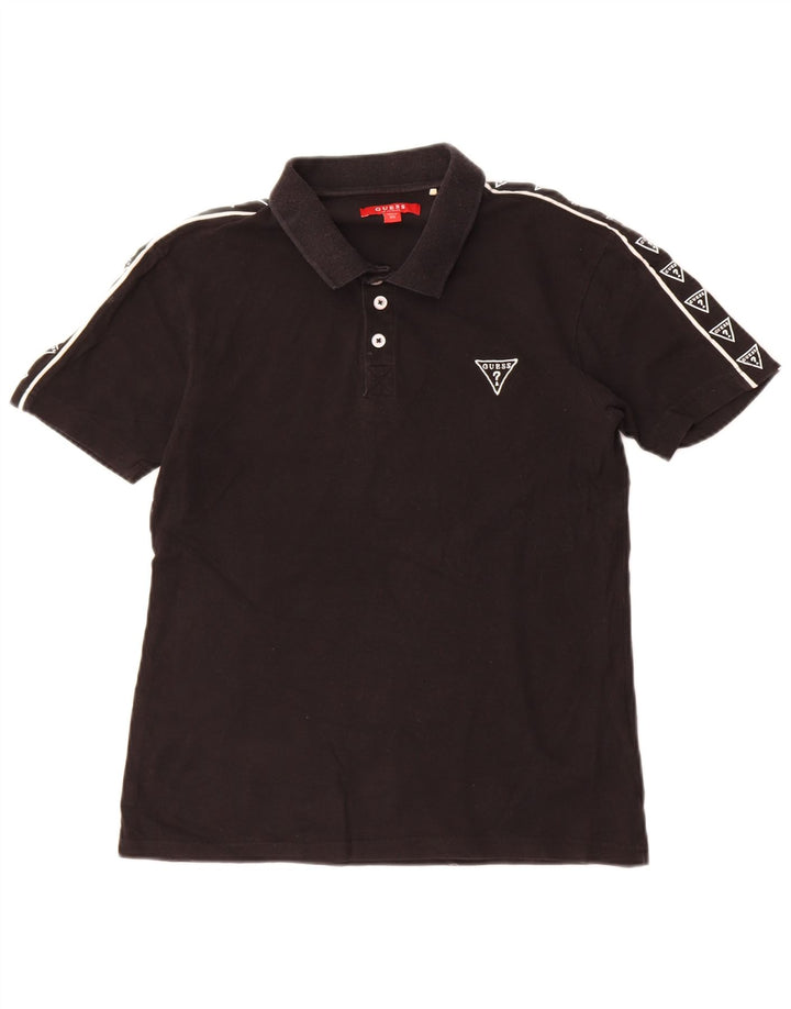 Guess Grafisk poloshirt til mænd XS Sort bomuld