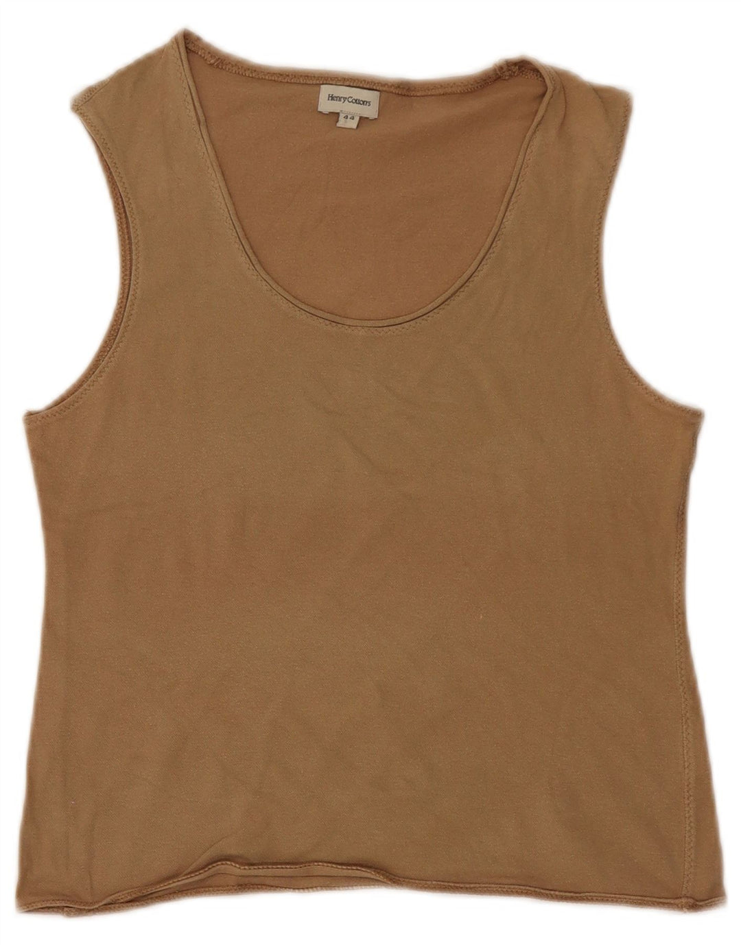 Henry Cottons Damevest Top IT 44 Medium Khaki Bomuld