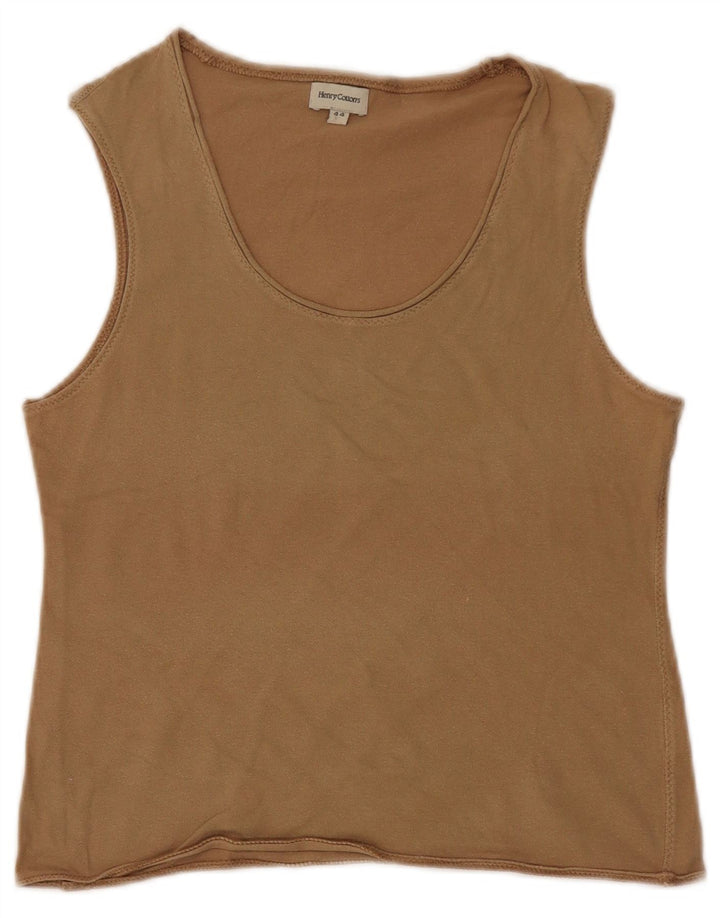 Henry Cottons Damevest Top IT 44 Medium Khaki Bomuld