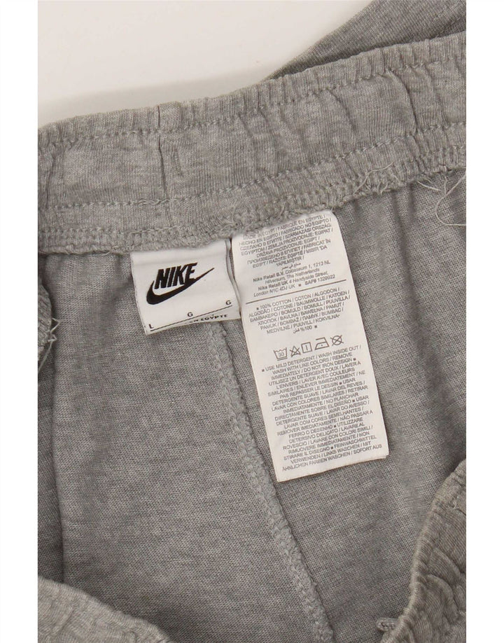 Nike sportsshorts til mænd, store grå flækkede bomuld