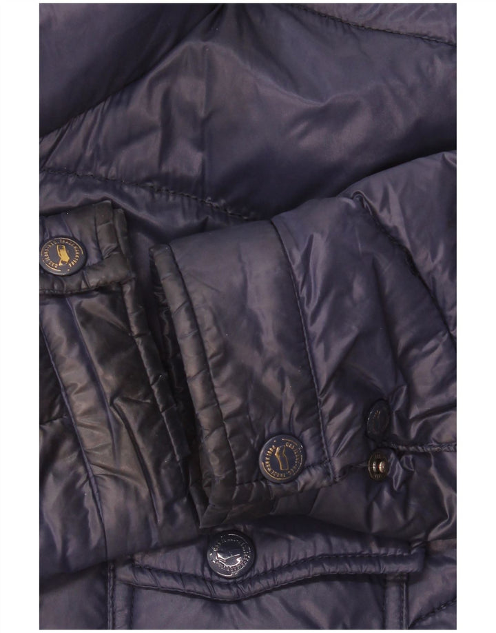 Gas Herre hættepolstret jakke UK 36 Small Navy Blue