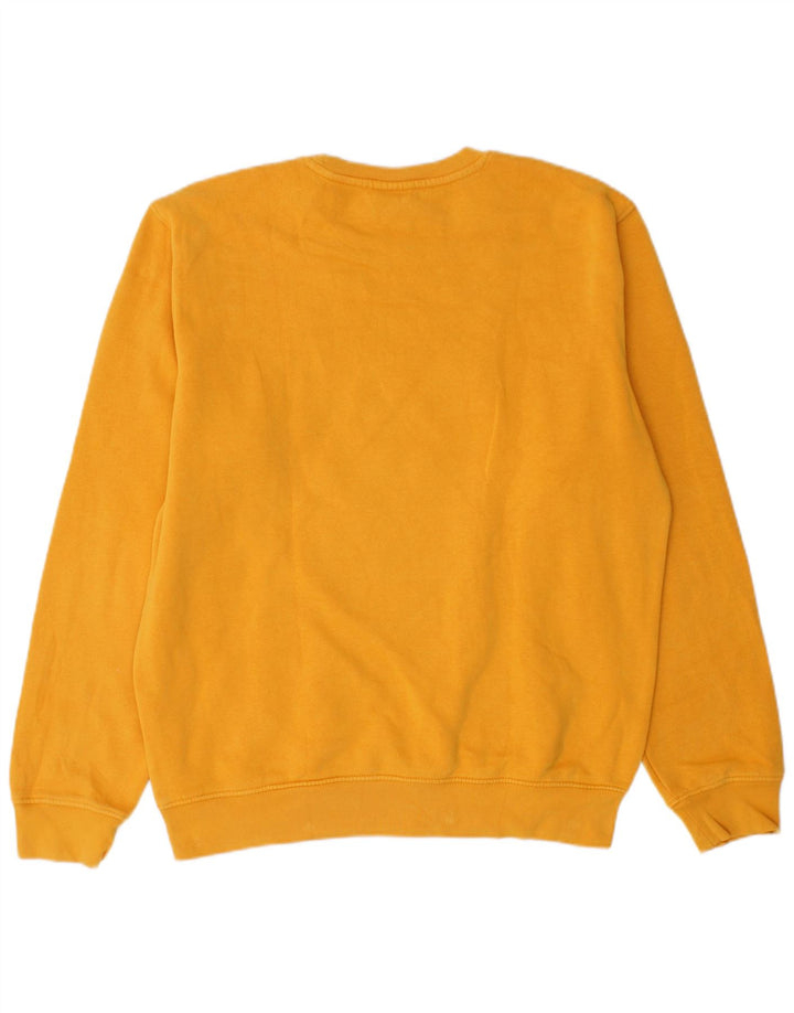 Champion Herre Grafisk Sweatshirt Jumper Medium Gul Bomuld