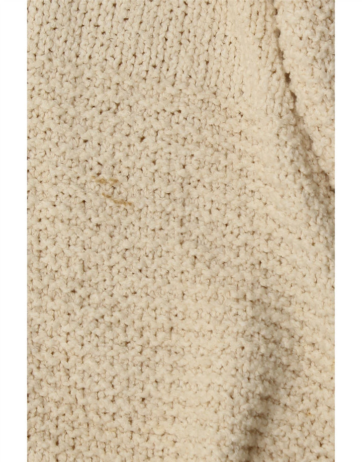Topshop Dame Oversized Turtle Neck Sweater UK 8 Small Off White