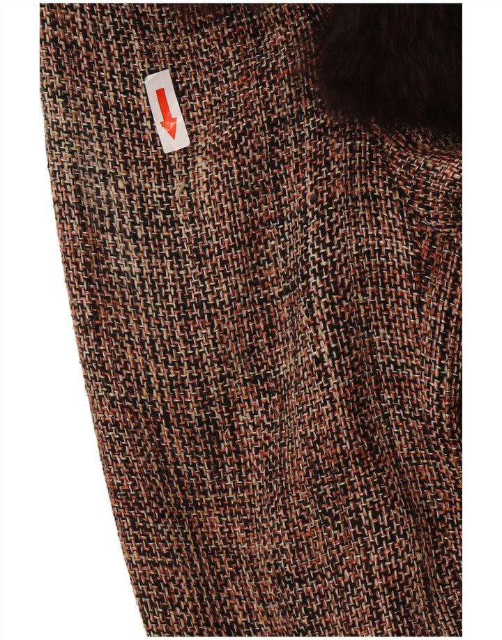 Vintage nederdelsæt med 2 knap til kvinder, medium W30 brun