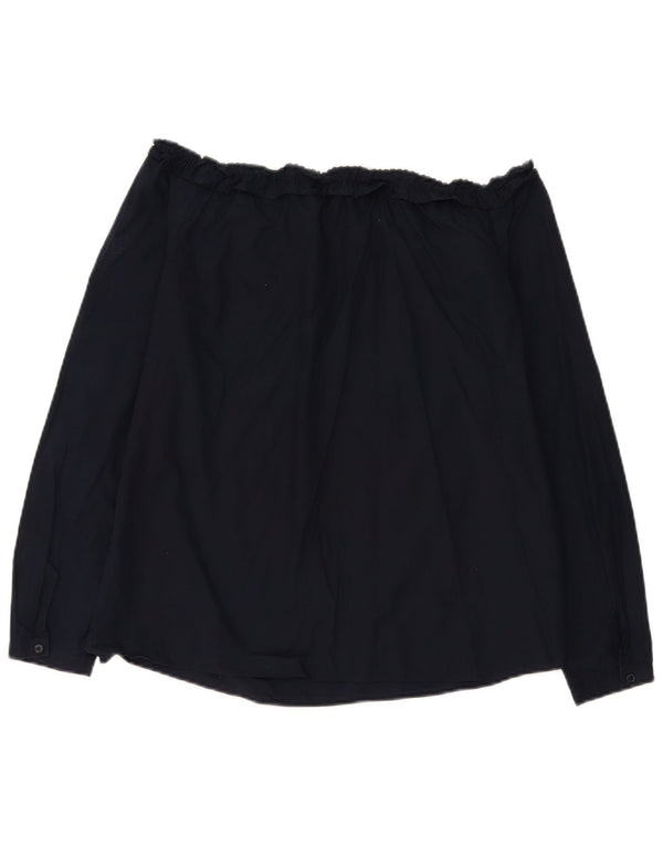 Max & Co. Dame Langærmet Off Shoulder Top UK 16 Large Navy Blue