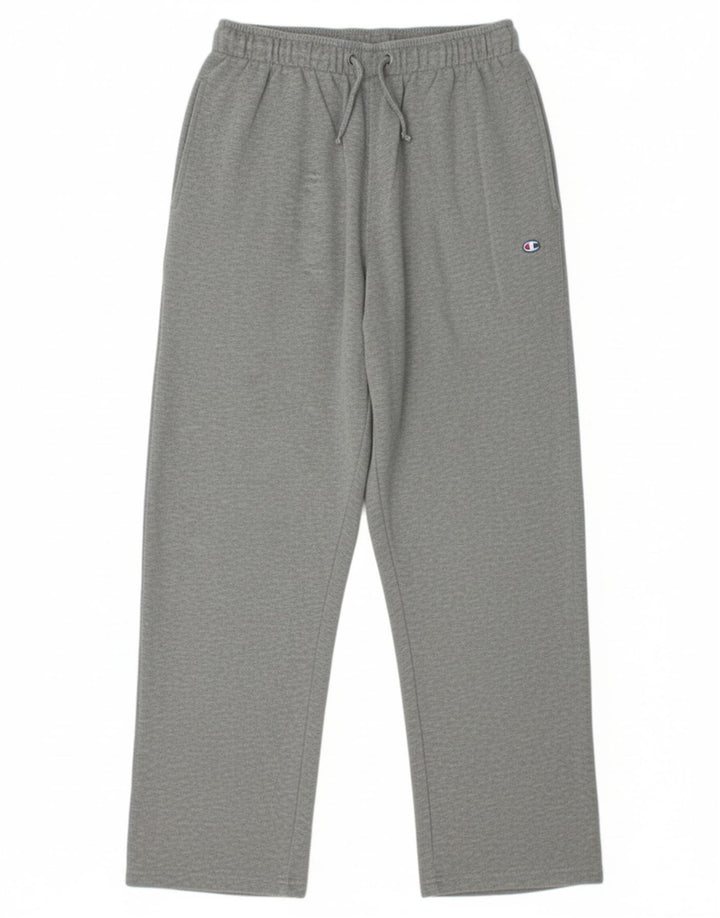 CHAMPION Womens Tracksuit Trousers UK 14 Medium  Grey Cotton