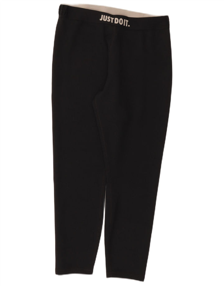 Nike Dame Grafiske Leggings UK 18 XL Sort Polyester