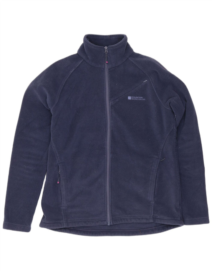 Mountain Warehouse Dame Fleecejakke UK 12 Medium Navy Blue Polyester