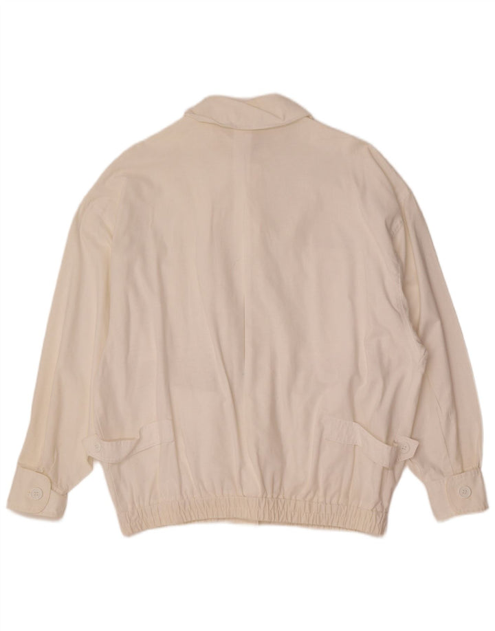 Vintage dame bombefly militærjakke EU 40 Medium White