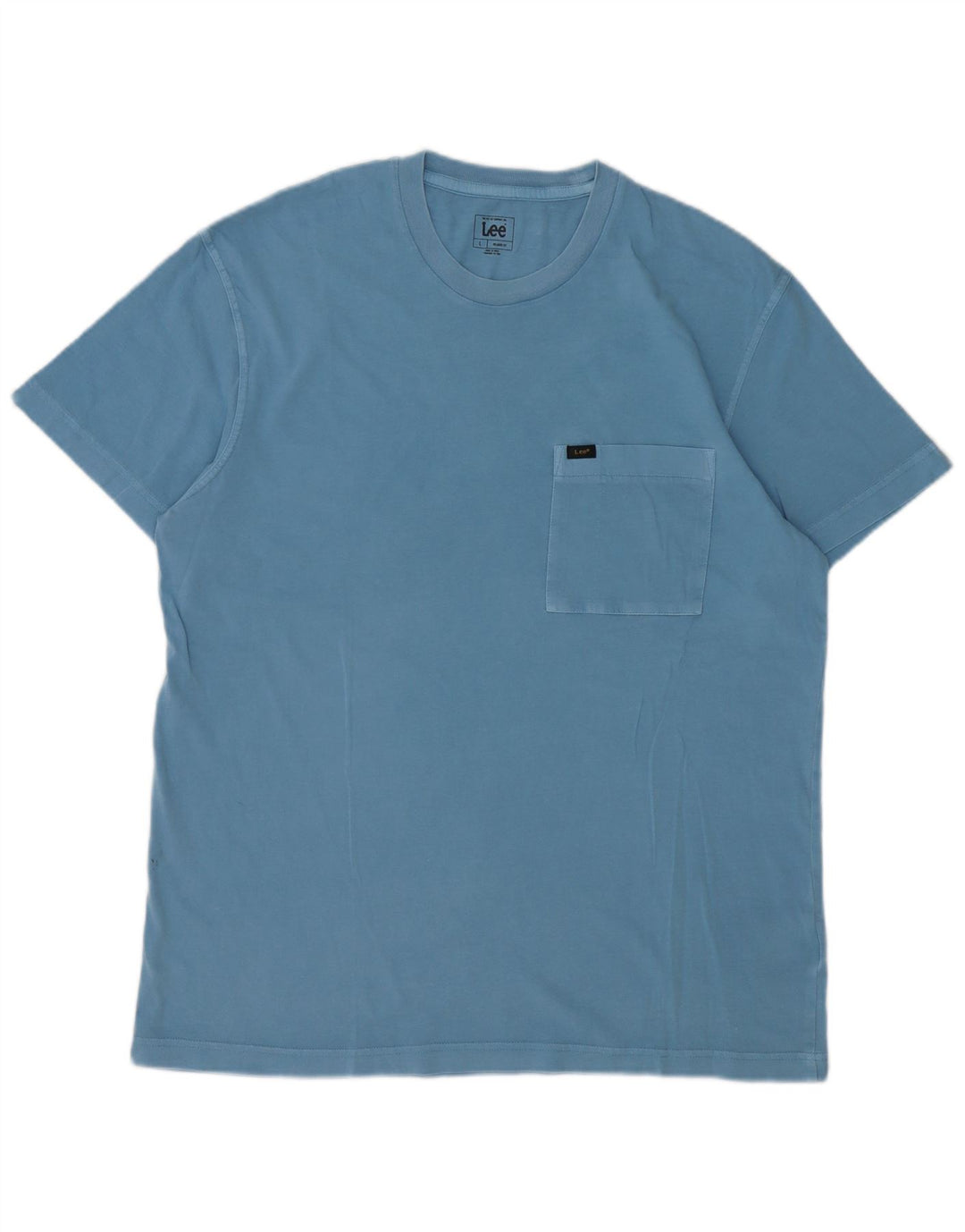 Lee Herre Relaxed Fit T-Shirt Top Stor Blå Bomuld