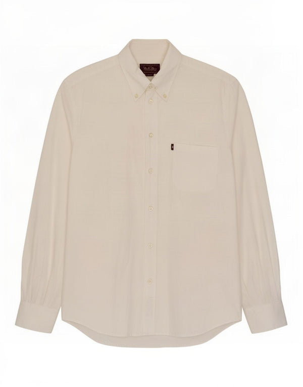 Marlboro Classics Mens Shirt Large White Cotton