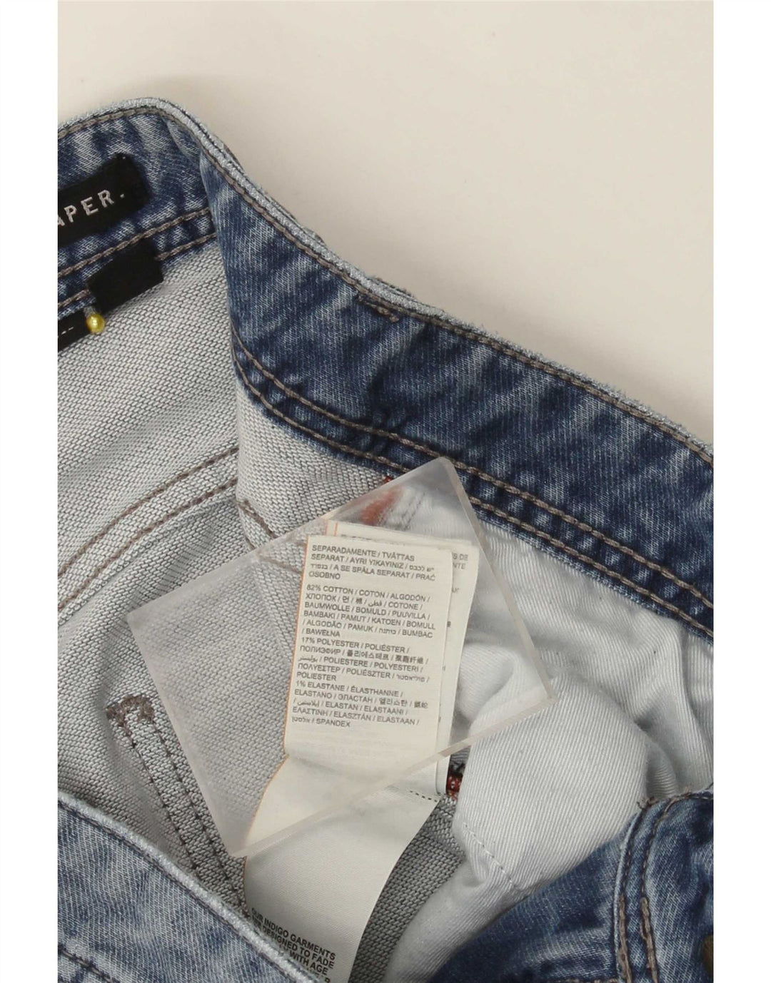 Superdry Slim Tapered Jeans til mænd W32 L34 blå bomuld