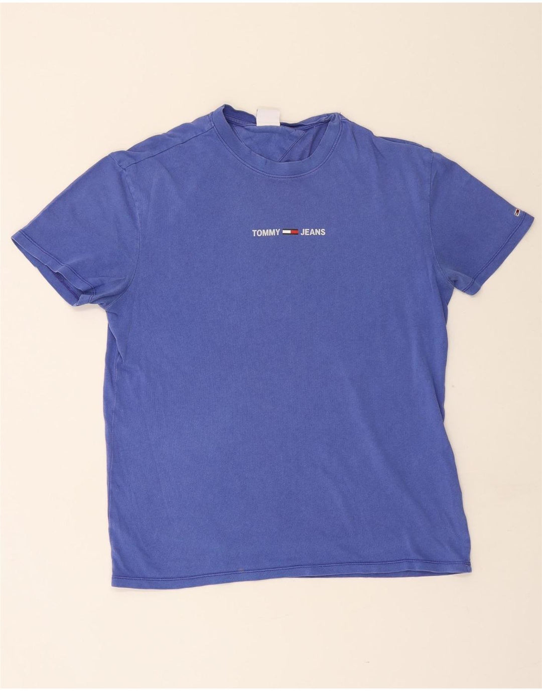 Tommy Hilfiger Herre T-Shirt Top Lille Blå