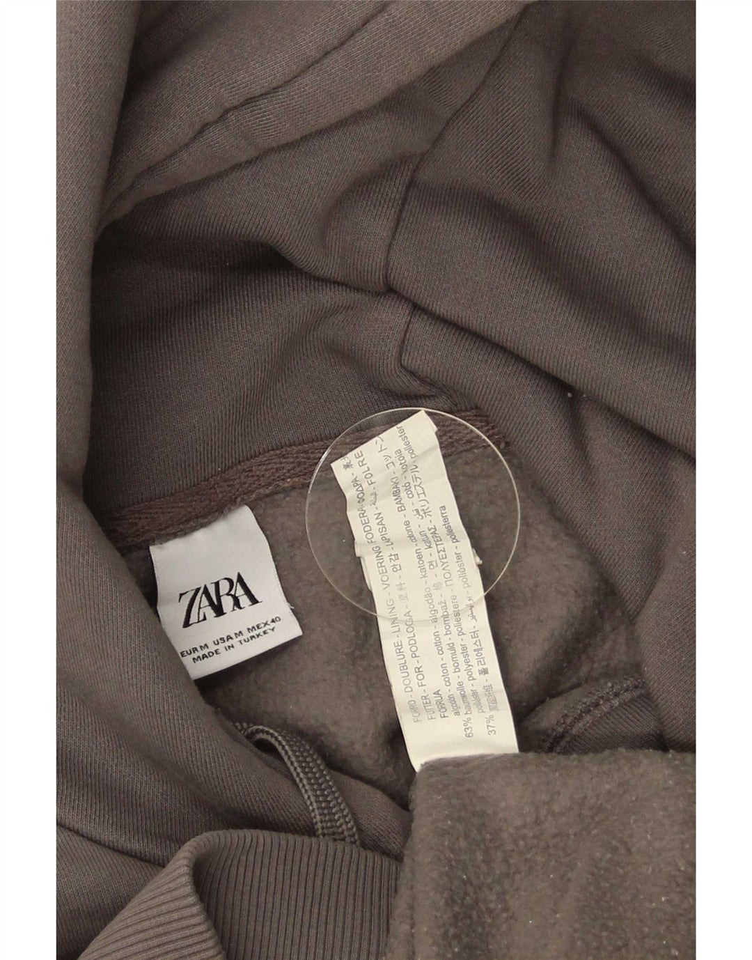 Zara Herre hættetrøje Jumper Medium Grey Bomuld