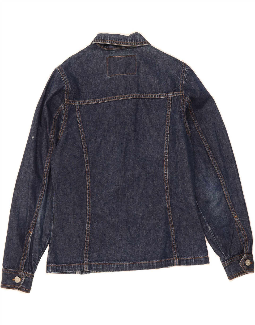 HIGHLANDS Womens Denim Jacket UK 12 Medium Blue Cotton Vintage Highlands and Second-Hand Highlands from Messina Hembry 
