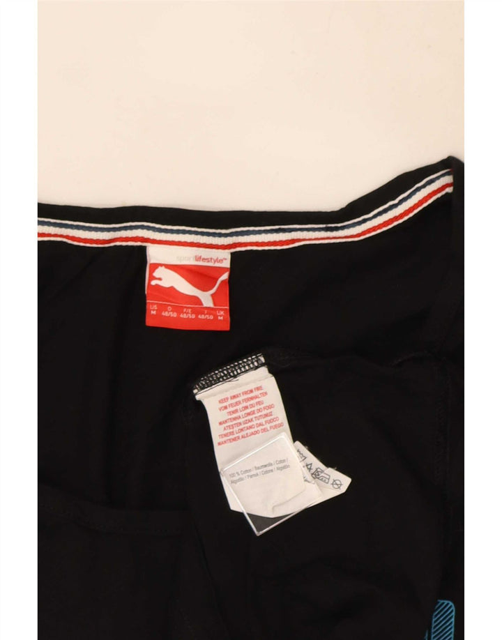 Puma Herre Grafisk Vest Top Medium Sort Bomuld