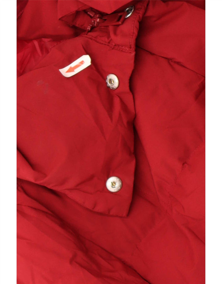Marks & Spencer Dame Hætte Oversized Polstret Frakke UK 16 Large Red