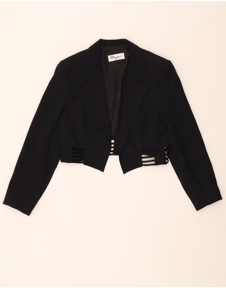 GALA Womens Open Bolero Jacket IT 42 Medium Sort Polyamid
