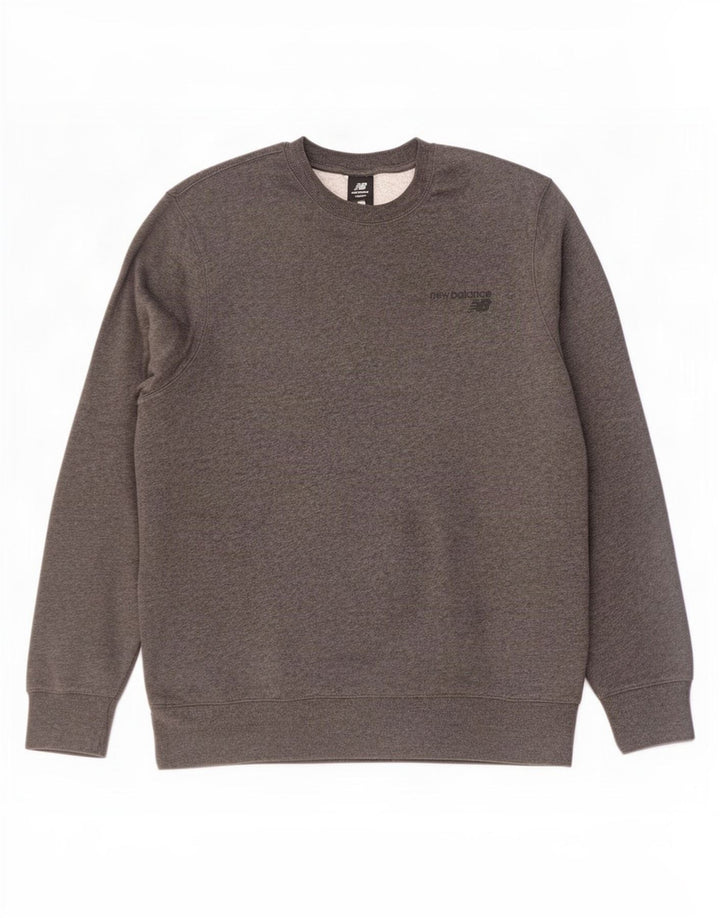 New Balance Herre Sweatshirt Jumper XL Grå Flecked