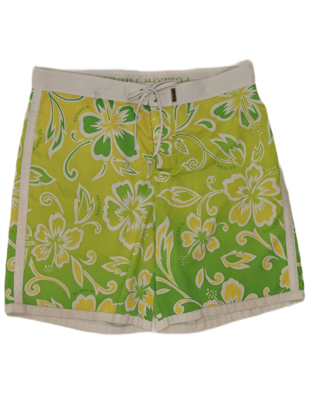 SUNDEK Herre badeshorts Large Green Floral