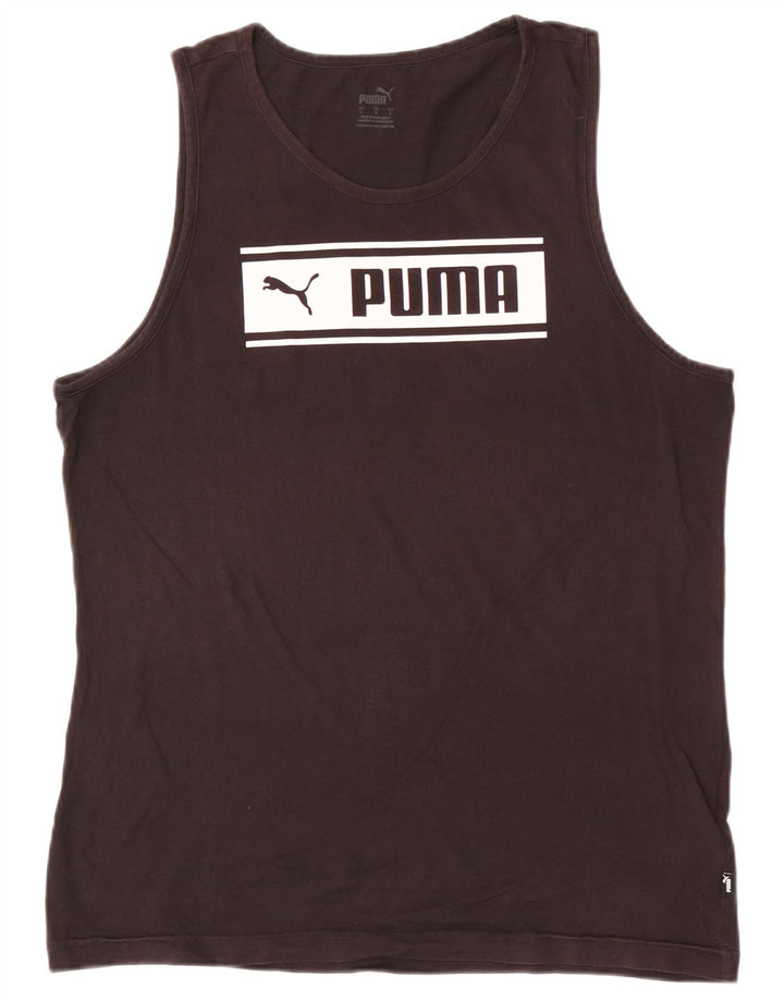 Puma Herre Sweatshirt Jumper Stor Sort Bomuld