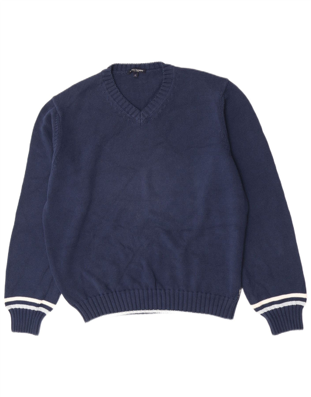 Marina Yachting Herre V-hals sweater Stor Marineblå