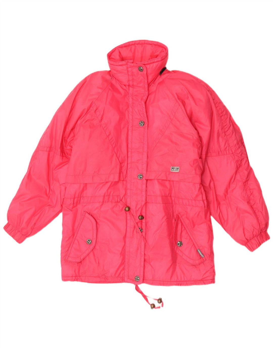 Vintage Dame Windbreaker Jacket UK 10 Small Pink Polyamide