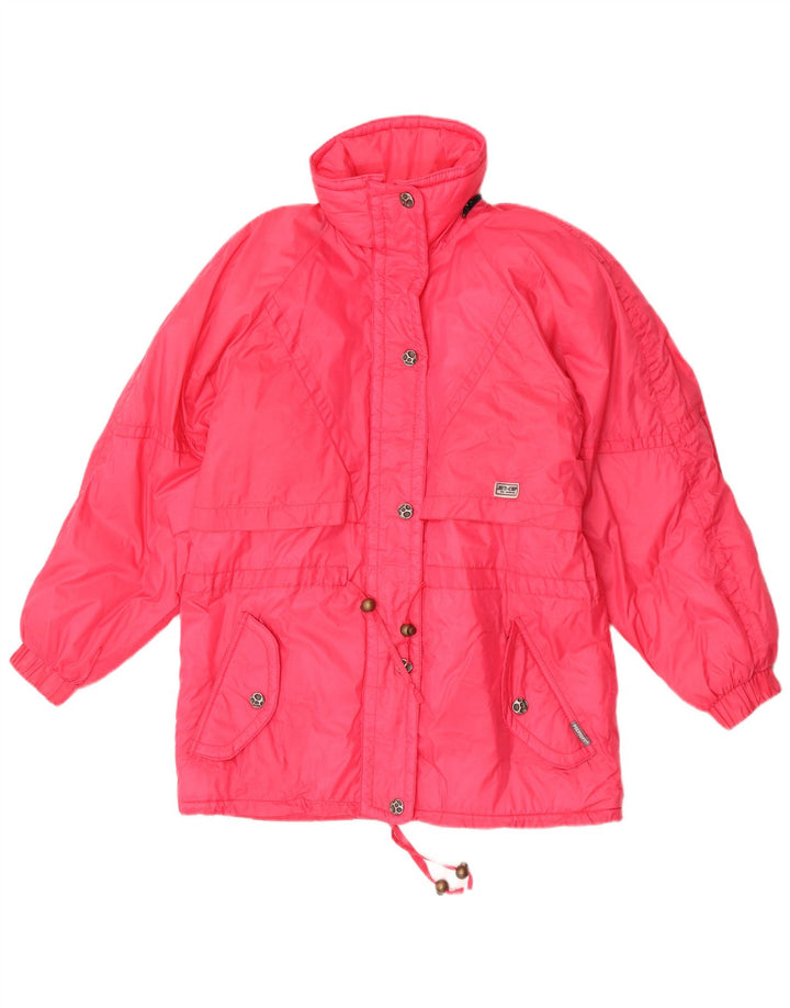 Vintage Dame Windbreaker Jacket UK 10 Small Pink Polyamide