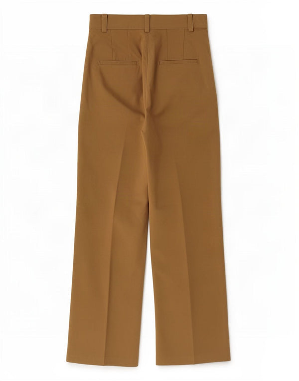 Zara kvinders højtaljede jakkesætsbukser XS W24 L33 Khaki Polyester