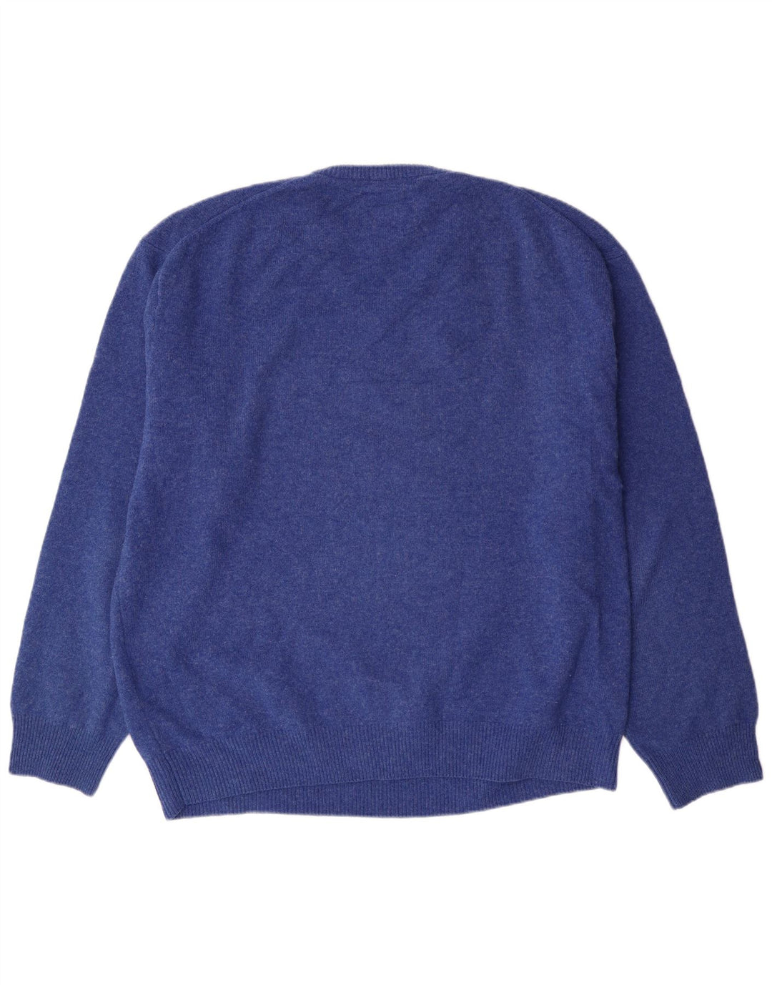 Gant Herre V-hals sweater 3XL Blå lammeuld Classic