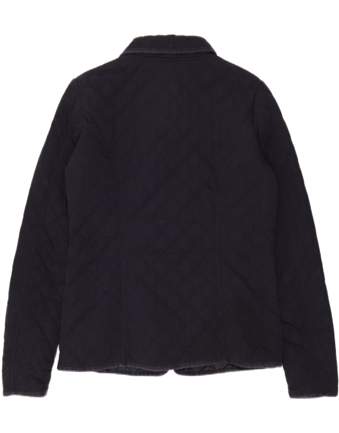 Napapijri Dame Quiltet Jakke UK 16 Large Navy Blue Polyester
