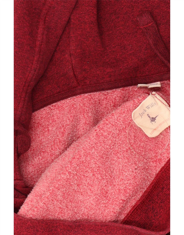 Jack Wills Hættetrøje med lynlås til mænd Medium rød bomuld