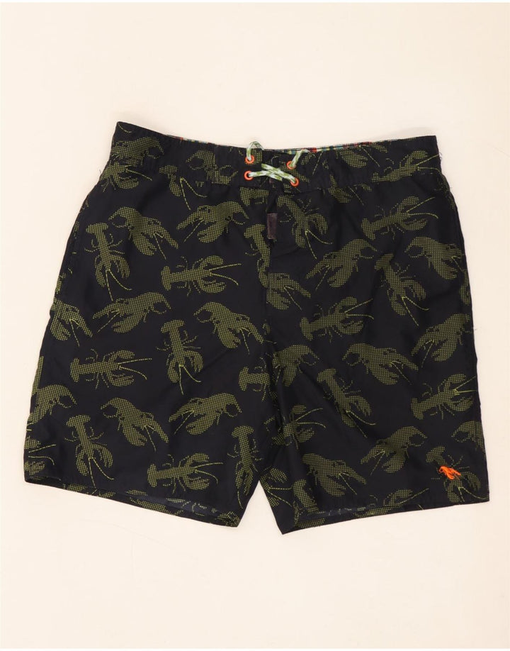 Ted Baker Badeshorts med abstrakt mønster til mænd Størrelse 3 Medium Sort