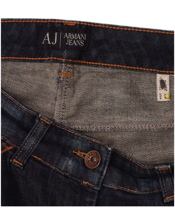 Armani Dame Bootcut Jeans W28 L31 Marineblå