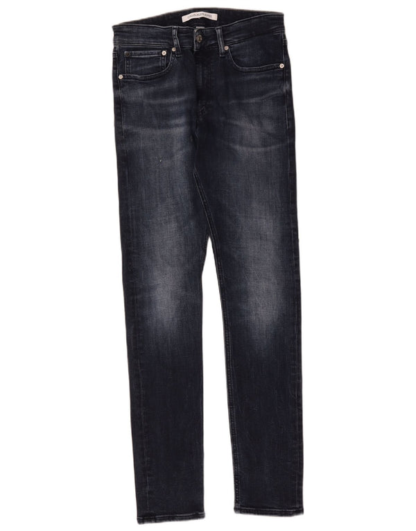 Calvin Klein Dame Skinny Jeans W30 L32 Marineblå Bomuld