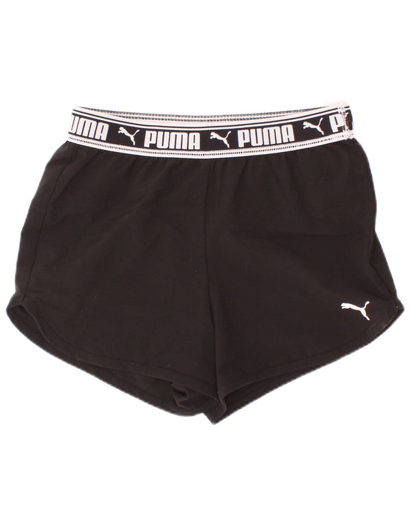 Puma piger grafiske sportsshorts 9-10 år sort polyester