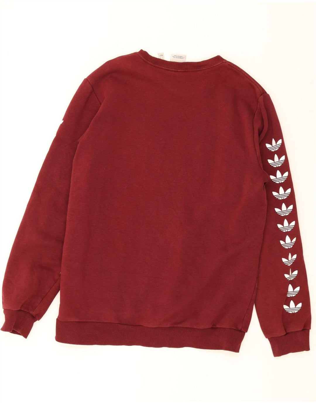 Adidas grafisk sweatshirt til mænd, stor rødbrun bomuld