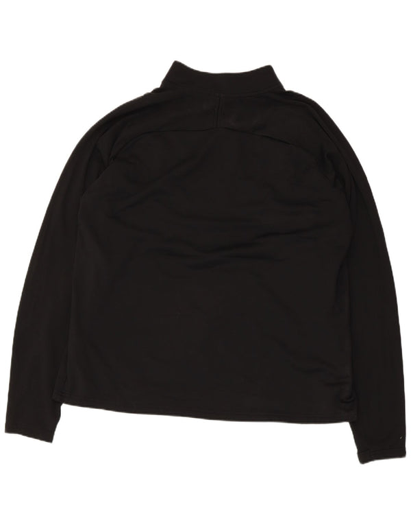 Nike Herre Dri Fit Pullover med lynlås-hals træningsdragt Top XL Sort Colourblock