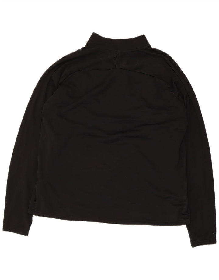 Nike Herre Dri Fit Pullover med lynlås-hals træningsdragt Top XL Sort Colourblock